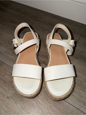 a new day White Platform Espadrille Sandals